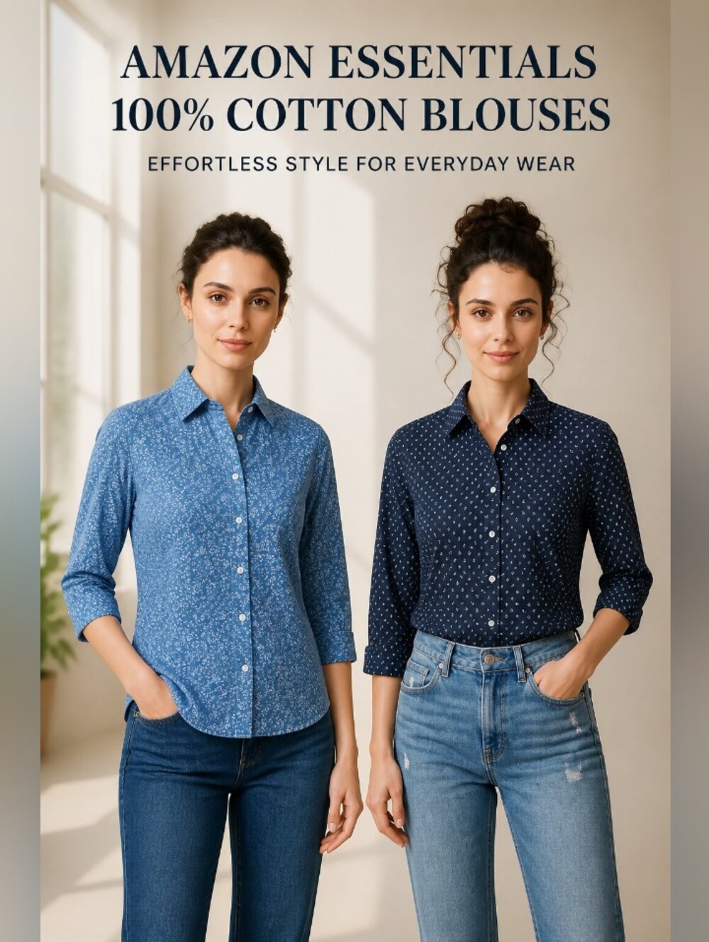 𝐀𝐦𝐚𝐳𝐨𝐧 𝐄𝐬𝐬𝐞𝐧𝐭𝐢𝐚𝐥𝐬 𝟏𝟎𝟎% 𝐂𝐨𝐭𝐭𝐨𝐧 𝐁𝐥𝐨𝐮𝐬𝐞𝐬